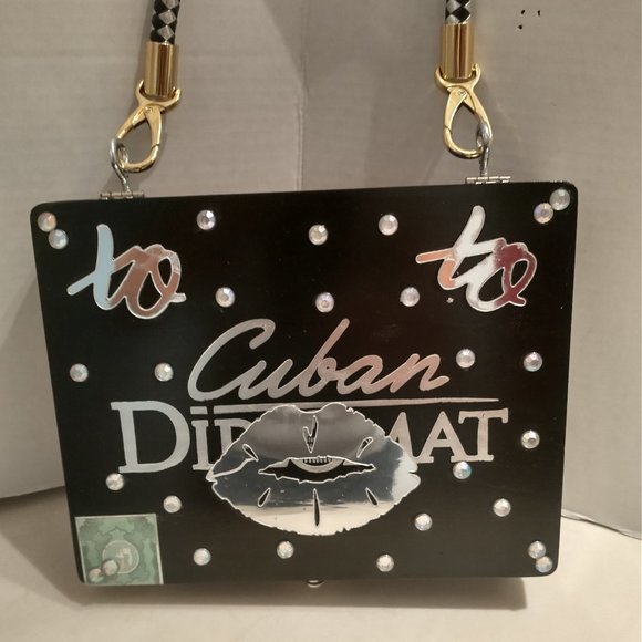 Original Suenos de Saundra Upcycled DIPLOMAT Cigar Box Purse - Picture 3 of 12